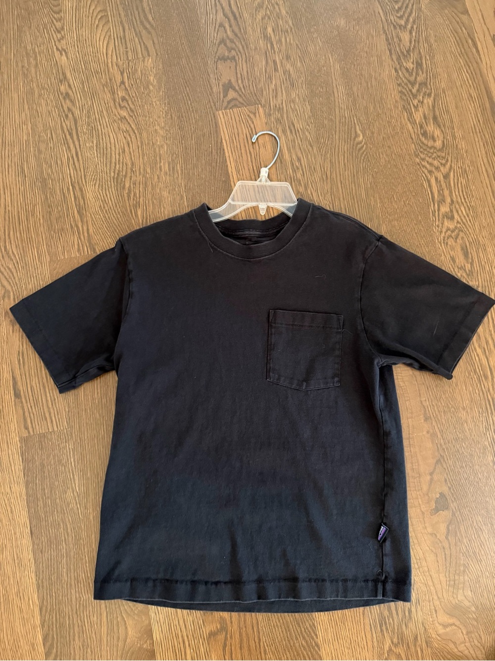 Kids Patagonia Black Pocket T-Shirt